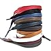YFINE 2 Pair Cotton Waterproof Flat Waxed Shoelaces for Leather Boots Dress Shoes Laces Black 47.24