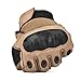 REEBOW TACTICAL Army Military Hard Knuckle Tactical Combat Full Finger Gloves, Large, Tan
