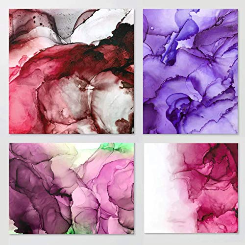 White Alcohol Ink Paper - 25 Sheets Pixiss Heavy Weight Art Paper for Alcohol Ink & Watercolor - Extra Smooth Synthetic Paper A4 8x12 inches, 300gsm