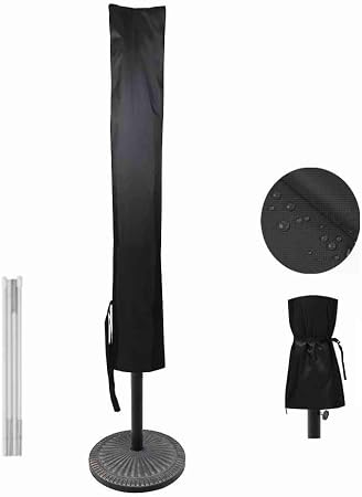 Amazon Com Garden Balsam Umbrella Cover For 6 To 9 Ft Patio Umbrellas Waterproof And Durable Market Umbrella Cover With Zipper And Rod Garden Outdoor