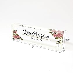 Personalized Teacher Desk Name Plate – Custom