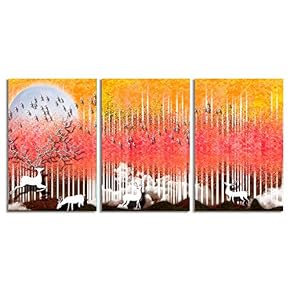 NWT Canvas Wall Art Abstract Forests Painting Artwork...