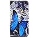 Note 5 Case,Galaxy Note 5 Case,Gift_Source[Blue Butterfly] [Wallet Function] [Stand Feature] Magnetic Snap Case Wallet Premium Wallet Case Flip Case Cover for Samsung Galaxy Note 5