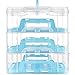 VonShef Snap and Stack Blue 3 Tier Cupcake Holder & Cake Carrier Container - Store up to 36 Cupcakes or 3 Large Cakes