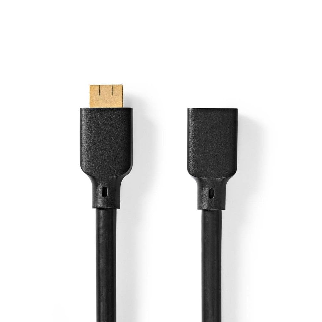 NEDIS Ultra High Speed HDMI Cable with Ethernet Extension 2.0m, Supports 8K@60Hz, 4K@120Hz, eARC, HDR, 3D, 48 Gbps Bandwidth - Compatible with PlayStation 5 and Xbox X