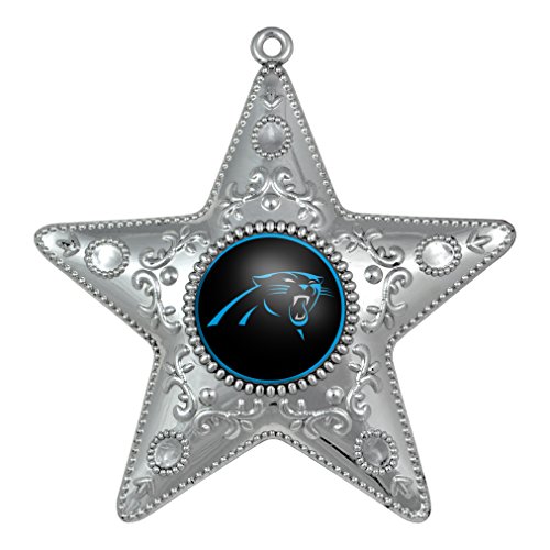NFL Carolina Panthers Silverstar Ornament