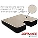 ZIRAKI Wedge Seat Cushion Pillow Support - Coccyx Orthopedic Foam Wellness Comfort Pillow for Back Pain Relief, Sciatica and Tailbone Pain - Ideal Gift for Home Office Car or Chair Black Non-Slip
