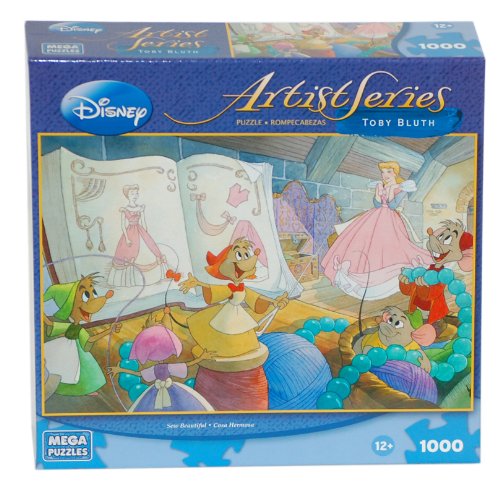 Disney Artist Series Puzzle by Toby Bluth Sew Beautiful 1000 Piece Puzzle