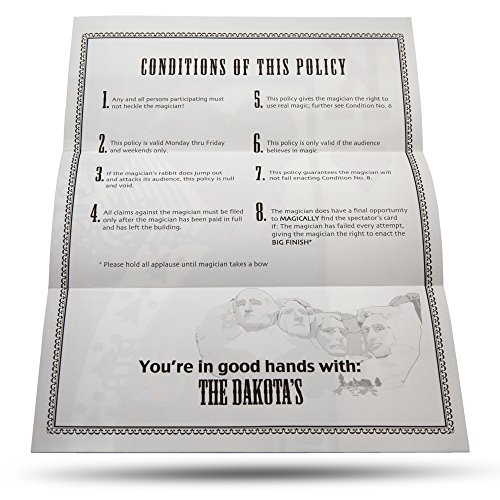 Magic Makers Ultimate Magician's Insurance Policy Trick - Professional Pocket & Stage Versions Included