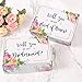 Bridesmaid Proposal Box, Set of 6 Empty Boxes, Gift Boxes for Bridesmaids, 5 Will You be My Bridesmaid and 1 Will You Be My Maid of Honor (6)