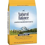 Natural Balance L.I.D. Limited Ingredient Diets Dry Dog Food, Grain Free, Potato &amp; Duck Formula, 26-Pound
