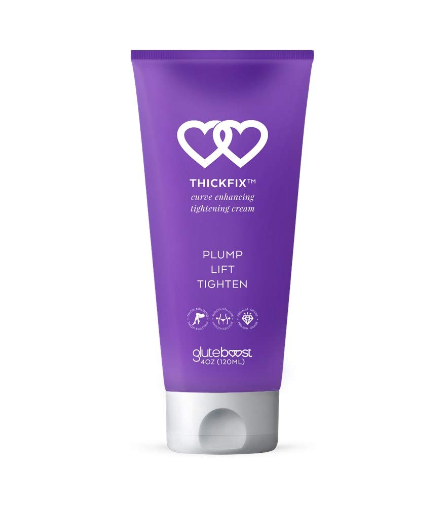 Gluteboost - ThickFix Weight Gainer Cream - For Women - Natural Curve Enhancement - Plumping and Firming For Hips, Thighs, and Legs - Body Enhancer With Voluplus and Volufiline - 1 Month