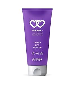 Gluteboost - ThickFix Weight Gainer Cream - For Women - Natural Curve Enhancement - Plumping and Firming For Hips, Thighs, and Legs - Body Enhancer With Voluplus and Volufiline - 1 Month