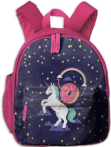 Rainbow Unicorn Dount DIY Kids Schoolbags Portable Bookbags School Bags Backpacks For Teen Girl Boy Pink