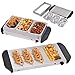 Giantex 3 Tray Buffet Server Stainless Steel Hot Plate Food Warmer Chafing Dish Tabletop (1.5 Quart)
