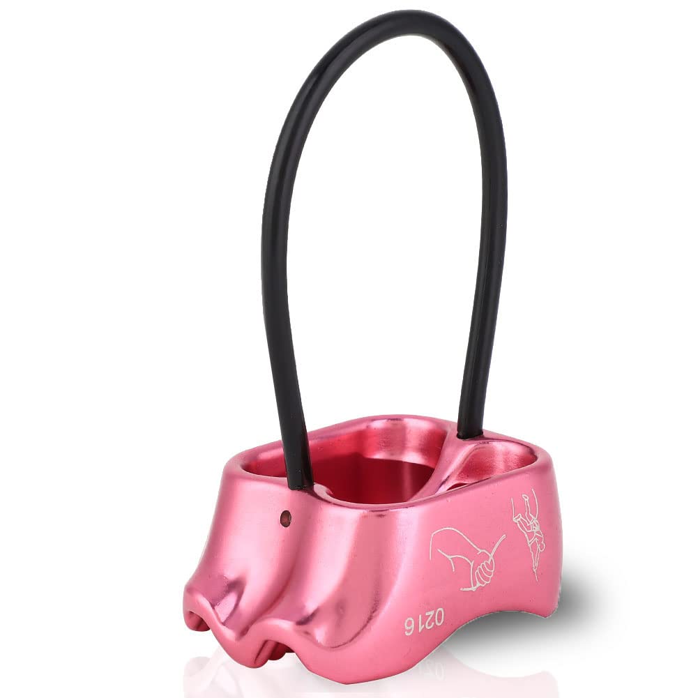 Climbing Abseiling Belay Device,25KN ATC Belay Device ATC Protector ATC Descender Aluminum V-grooved Rock Climbing Belay Device Portable Sturdy for Rock Climb,Caving,Exploring