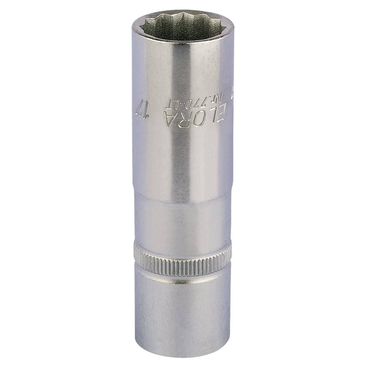 Draper 11935 Elora Deep Bi-Hexagon Socket, 1/2" Square Drive, 17mm