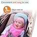 E-A Baby Pillow Preventing Flat Head Syndrome, Head Shaping for Infant, Peacefuly Sleep for Newborn, Cute Breathable and Soft Cover Blue or Pink