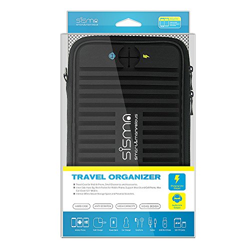 Sisma Travel Cords Organizer Small Electronics and Accessories Carrying