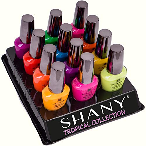 SHANY Tropical Collection Nail Polish Set - 12 Island-Inspired Shades with Gorgeous Semi-Glossy and Shimmer Finishes in Bright and Neon Colors - Thumbnail 3