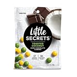 Little Secrets Dark Chocolate Candies - Toasted Coconut - Case Of 8 - 5 Oz. 5 OZ