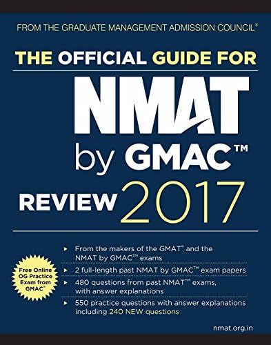 The Official Guide for NMAT by GMAC Review 2017