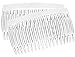 France Luxe 18 Tooth French Side Comb Pair - Clear
