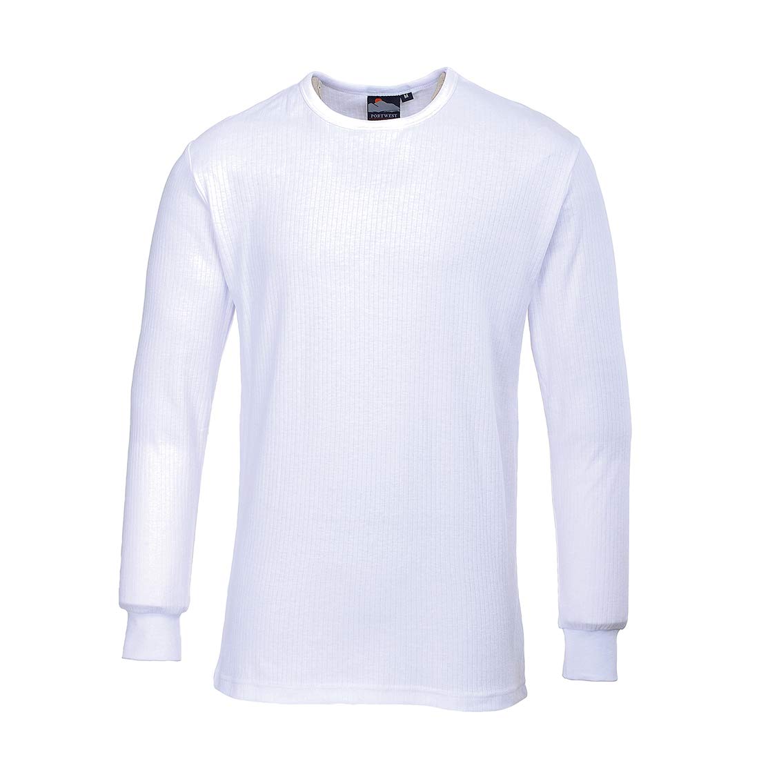 Portwest B123 Insulated Thermal T-Shirt Long Sleeve White, Large