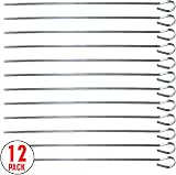 RAM ONLINE Ram 1B09W9YRSNQ2 Kebab Skewers Set of 12 Stainless Steel 30cm view 8