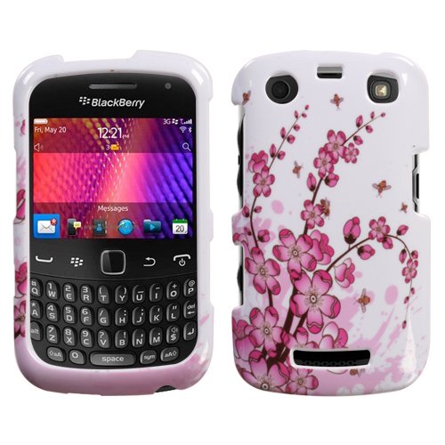 Spring Flowers Phone Protector Faceplate Cover For RIM BLACKBERRY 9350(Curve), 9360(Curve), 9370(Curve)
