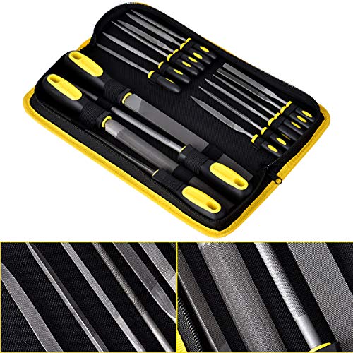 Alloy Steel File Set 16Pcs with Carry Case for for Woodwork and Metal - Thumbnail 5
