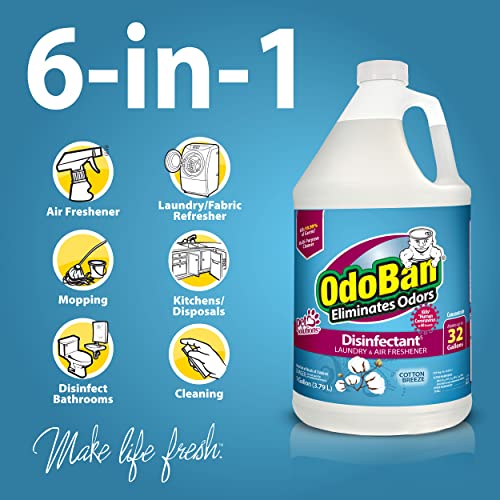 OdoBan Disinfectant Concentrate and Odor Eliminator, 2 Gallons, Cotton