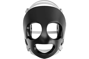 GREAT CALL ATHLETICS GCA Wrestling Face Guard 2.0 Attaches to Headgear | Universal Fit Black Ear Guard Head Gear Nose BJJ High School College