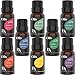 Bel Air Naturals Aromatherapy Top 8 Essential Oils Set - 100% Pure Therapeutic Grade - Peppermint/Tea Tree/Rosemary/Orange/Lemongrass/Lavender/Eucalyptus/Frankincense - Best For Oil Diffuser, Massage