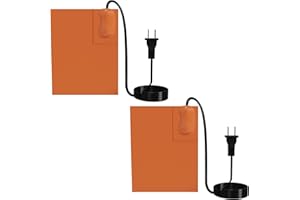 GANGGEND Car Engine Heater Pad (2-Pack) - Silicone Oil Pan Heater & Engine Block Heater with Self-Adhesive Backing, Thermostat Control for Winter Protection (150W 120V)