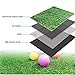 PZG 1-inch Artificial Grass Patch w/ Drainage Holes & Rubber Backing | 4-Tone Realistic Synthetic Grass Mat | Heavy & Soft Pet Turf | Lead-Free Fake Grass for Dogs or Outdoor Decor | Size: 40