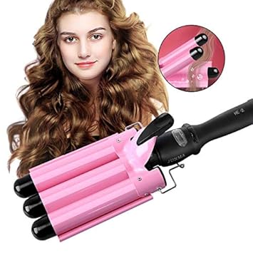 Amazon Com 3 Barrel Hair Curling Iron 3 Barrel Hair Curler Waver