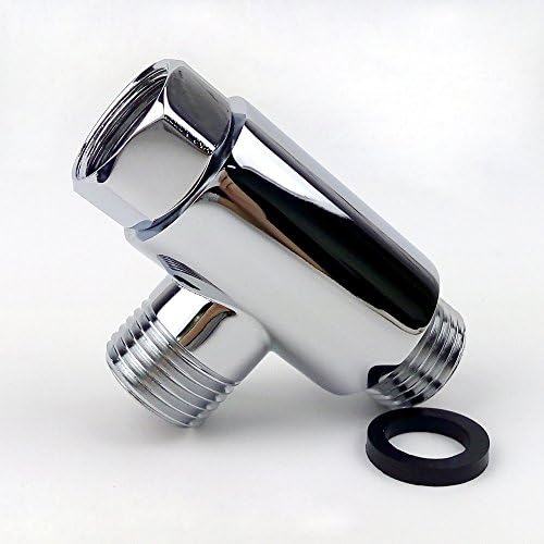 MINGOR SOLID BRASS Round Shape 3-Way Diverter All 1/2" IPS Shower System Replacement Part, Polished Chrome