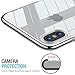 TOZO for iPhone X Case Hard Cover World's Thinnest Protect Bumper Shell for iPhone 10 / X Transparent Light Weight Silver Plating Edge