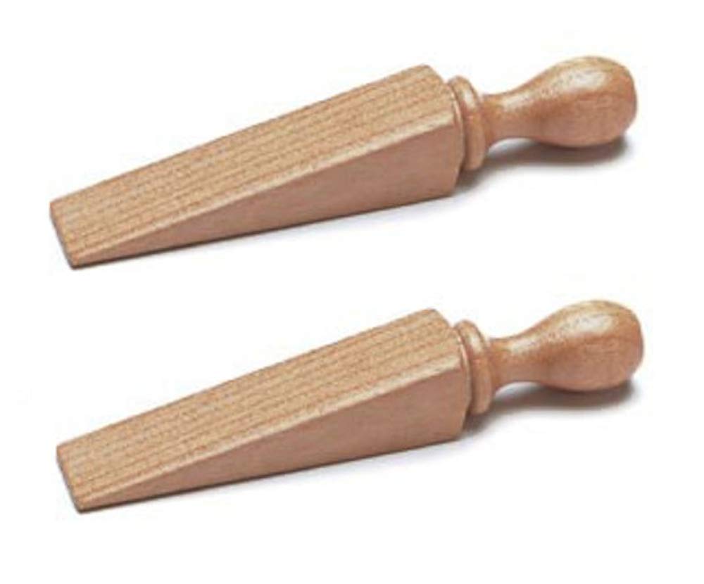 Merriway BH07559 (2 Pcs) Door Wedge Natural Wood 140mm (5.5 inch) - Pack of 2 Pieces