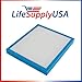 LifeSupplyUSA True HEPA Filter Replacement Compatible with Homedics AF-10FL AR-10 AF-75FL AF-75 AT-75 Hypoallergenic Air Purifiers