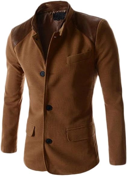 Herren Cord Blazer – Slim Fit, Einreihig Mit 2 Knöpfen, Für Business & Freizeit In Dunkelbraun, Braun, Blau