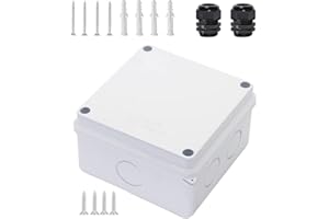 Junction Box, Zulkit Project Box with Reserved Holes IP65 Waterproof Dustproof Electrical Box ABS Plastic Project Enclosure W