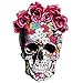ARTEM 10.2X7.1inch Mosaics Rose Skeleton Sticker Thermal Transfer Patches for Clothes Patch DIY T-Shirt Hoodies and Denim Jacket