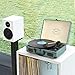 Record Player, Miric Bluetooth Turntable with 2 Built-in Speakers, Portable Size, 3-Speed, for 7/10/12inch Vinyl Records, Equipped USB/SD/AUX Port, Support Transcription, Suitcase Designthumb 3