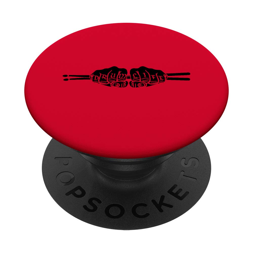 Drum Life Funny Quote For Drummer PopSockets Swappable PopGrip