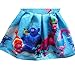 ZHBNN Trolls Little Girls Printed Princess Dress Cartoon Party Dress (Blue,100/2-3Y)