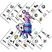 Video Game Party Favors - Temporary Tattoos for Boys Birthday - 60 Tattoos Pack of 10 Sheets - Valentines Day Gift for Kids