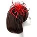 Acecharming Fascinators Hat Flower Sinamay Feather Headband Cocktail Tea Party Headwear Hat Girls and Women