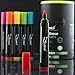 GLTECK Dry Erase Markers Whiteboard Erasable Marker Pens Set - Eco Bulk Pen Pack with 13 Vivid, Fresh Colors - You Get FREE Gift (ebook)- For White Board Calendar Kids Office (Fine Tip New Edition)